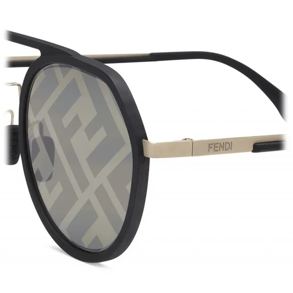 💯- New Authentic Fendi Pattern Pilot Men's Sunglasses FE40040U 02C 51. - Picture 4 of 16